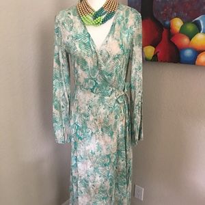 Long Maxi Wrap Dress